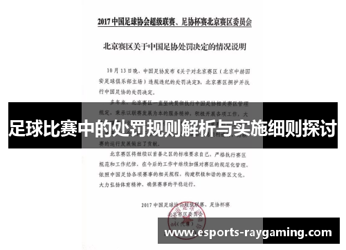 足球比赛中的处罚规则解析与实施细则探讨